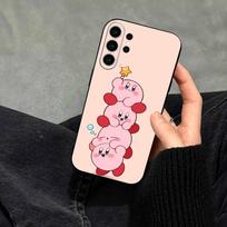 Cartoon Pink K-Kirbys-KK   Phone Case For Samsung S25,S24,S21,S22,S23,S30,Ultra,S20,Plus,Fe,Note,10,9,5G Black Cover Samsung S20ULTRA5G