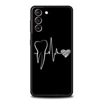 Phone Case For Samsung Galaxy S24 S23 Ultra S22 S21 S20 FE 5G S10 S10E S9 Plus S8 Cover Dentist Dental Dent Tooth Cute Teeth For Samsung S8