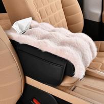 Interior Decor Car Armrest Box Mat Three-in-one Central Elbow Booster Pad  Driving Comfort rožinė