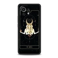 Witches Moon Tarot Mystery Totem Phone Case for Xiaomi Poco F4 F3 X3 X4 X5 GT NFC M3 M4 11 Ultra 12 13 Note 10 Pro Lite 5G Cover Xiaomi Mi Note 10