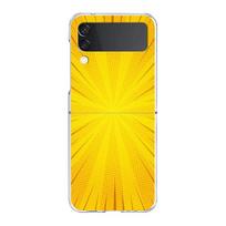Phone Cover For Samsung Galaxy Z Flip 7 6 5 4 Case Transparent For Samsung Z Flip 3 Hard PC Bags Retro Stripes Aesthetic Vintage for Samsung Z Flip