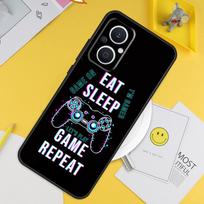 Eat Sleep Game Colorful For OPPO Reno 14 12 11 10 13 Pro 8T 11F 12F 13F 14F 7 8 Lite OPPO Find X9 X8 X6 X5 Pro Case For OPPO Reno7 4G