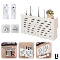 Storage Box No-Drill Home TV Set-Top Box Holder Wall Mounted Wifi Storage Bracket