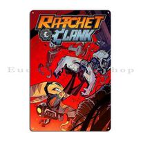 DORA Tin Sign Game Ratchet And Clank Metal Sign Plaques Club Iron Decoration Rusty Tin Sign Poster 20x30cm（7.8x11.8inch）