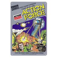 Mfoever  Action Force Retro Video Game Metal Poster  Collectable Tin Sign Size cm  Aluminum 20x30cm（7.8x11.8inch）