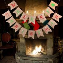 Burlap Banners Flag Garland Sign Party Hanging Decorations