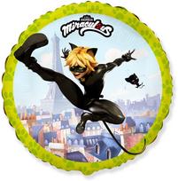 Balon Foliowy 18 Fx - Miraculous - Cat Noir