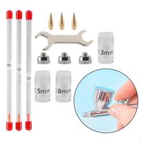 11 Pieces Airbrush Needle Kits Nozzle Caps Equipment for Replacement Parts