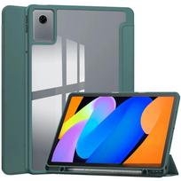Tablet Case For Idea Tab11 TB336FU Acrylic Pen Slot Tablet Cover For moto pad 60 NEO tamsiai žalia spalva