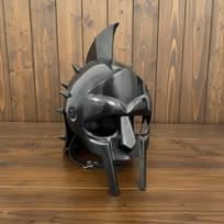 Gladiator Maximus Helmet: for Role Play with Free Display Stand for Home Office Decor
