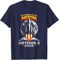 Artemis II Back to the Moon 2026 Gift for Men Women T-Shirt S įvairiaspalvis