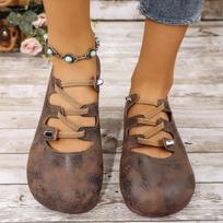 Fashion Women Flats Brand Retro Mary Jane Shoes Women High Quality Round Head Ballet Loafers Shoes Women Comfortable Luxury Sneakers 36 ruda