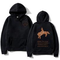 Lana Del Rey LDR Heart Pattern Hoodies Henry Come on Album Sweatshirts Casual Loose Pullovers Unisex Creative Aesthetic Tops S juoda