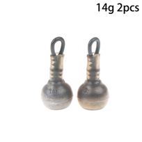 2Pcs Carp-Specific Fishing Weights Drop Shot Sinker Retaining Clips Secure Locking Main Line Weights 14G 28G 52G