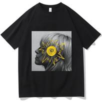 Raperės Hayley Williams liūdni marškinėliai vyriški moteriški drabužiai mada hiphopas vintažiniai didelio dydžio trumparankoviai vasariniai marškinėliai drabužiai S juoda
