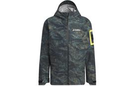 Adidas x NATIONAL GEOGRAPHIC Waterproof, Windproof, And Rainproof Windbreaker Jacket Men's Pebble Silver Gray IS9511 M