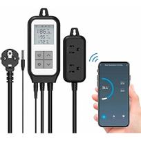 Temperature Controller Wifi Digital Temperature Controller Heating Cooling Output Smart Reptile Thermostat App Remote Control Temperature Con