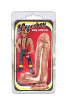 Klasikinis dildo 13 cm rudas Loverboy Manny the Fireman