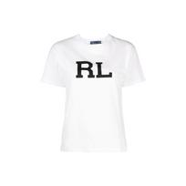 Polo Ralph Lauren SS23 Letter Logo Printed Casual Crew Neck Short Sleeve T-Shirt Women tops White 211892611-005 S