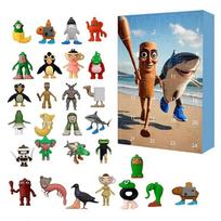 Brainrot Italian Christmas Advent Calendar Exclusive Edition Tungtung Sahur 24Pcs Figure Countdown Calendar Merry Christmas Gift Random 24PCS