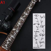 1Pc Guitar Fretboard Sticker Bass Decorative Cross Inlay Decals Fretboard Stickers For Guitar Music Instrument Electric Guitar