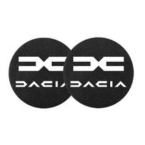 2 vnt. Automobilio padėkliukai vandens puodeliams Atsparūs vandeniui Lizdų įklotai Dacia Duster Logan Sandero Stepway Dokker Lodgy MCV 2019 Pavasaris black