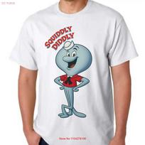 SQUIDDLY DIDDLY T SHIRT CARTOON HANNA BARBERA TEE vintage Washed Comfortable fashion Stylish Soft designer clothes Stretched S įvairiaspalvis