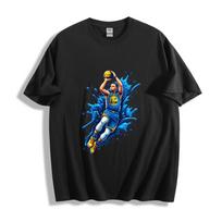Stephen Curry Splash Shot T-Shirt - Dynamic Water Art Unisex Tee S įvairiaspalvis