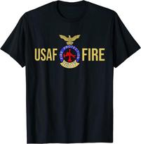 Us Air Force Usaf Fire Protection Rescue Hazmat Unisex T-Shirt S įvairiaspalvis
