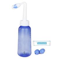 300ml Neti Pot Sinus Rinse Packets Nose with 40 Salt Bottle Kit Wash Cleaner Pressure