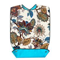 Waterproof Adult Bib with Snap Clean And Foldable Pocket Keep Button Design Stylish While Eating