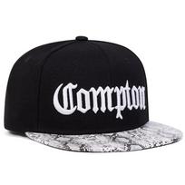 Women Compton Letter Print Embroidery Hip-Hop Hats Outdoor Use Adjustable Casual Baseball Caps Sunscreen Hat For Men And