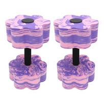 1/2Pcs Water Aerobic Dumbbells Set Lightweight Pool Foam Fitness Barbells High-Density EVA Weights Dumbbells 2pcs rožinė violetinė spalva