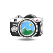 Travel Vacation Camera Luggage Charm Beads DIY Jewelry Bracelet Necklace Accessories