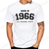 Made in 1966 All Original Parts Shirt for Women Men Funny 1966 Birthday Gift Tee Vintage 1966 Year Born T-Shirt for Men Women S įvairiaspalvis