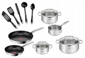 Garnki Tefal Duetto Z Pokrywą Patelnie Szpatułki