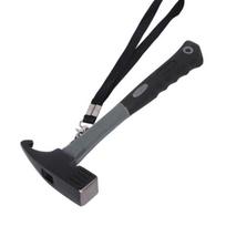 Camping Hammer with Stake Puller Outdoor Tent Rustproof Corrosion Resistant Ergonomic Handle Hammer Camping Supplies šalta juoda spalva