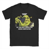 Mens Womens Shrekes Camera Shirt Pure Cotton Graphic Printed T-Shirt  Top Clothing S įvairiaspalvis
