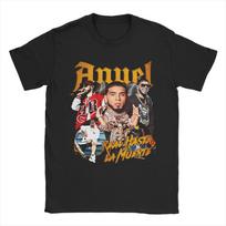 Men Women Graphic Printing Real Hasta La Muerte 2 Anuel AA Album T Shirt Tee Cotton  T-shirts Clothing S įvairiaspalvis