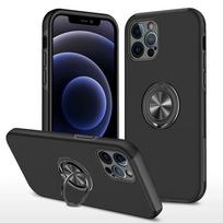 Magnetic Ring Holder Phone Case for IPhone 7 8 X XS XR 11 12 13 14 15 16e 16 Pro Max Plus Mini Hard Shell Protective Cover iPhone 13 mini juoda