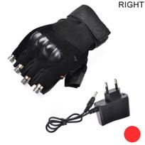 1Pc Left/Right Red/Green Lasering Light Club Prop Stage Show DJ Glove Dancing EU Plug Right raudona