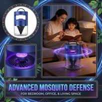 Electric Mosquito Killer Lamp Indoor Mosquito Trap with UV Light and Silent Fan for Bedroom Living Room and Office Use Portable Mosquito Zapper ONE SIZE violetinė