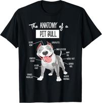 Anatomy Of A Pitbull T-shirt Dog Lover Tee T-Shirt Gift Unisex T-Shirt S įvairiaspalvis