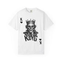 Skull King Playing Card T-shirt | King of Hearts Graphic Tee S įvairiaspalvis