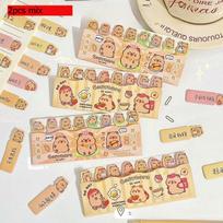 Gift Kapibara Notes Cute Rows and N Times Sticky Cartoon Capybara Index Message Memo Pad Kawai Stationery Office School Supplies