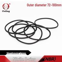 Nitrile Rubber O-Ring Seal, 72-100mm OD, Waterproof, 2.4mm Thick 72*2.4mm (10 pieces) Black Nitrile O-ring