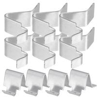 10 Pcs File Cabinet Accessories Metal Shelving Brackets Clips Shelf Pegs for Shelves Support Stainless Steel Holders Silver other