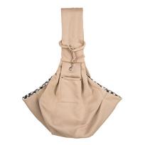 1pc Pet Sling Carrier, Dog & Cat Leash Shoulder Strap For Small Pets, Multiple Colors Available, Suitable For Outdoor Travel And chaki