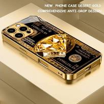 Banknote design Wealth Luxurious High-end Phone Case Electroplated Glass PhoneCase for iPhone 17161514131211pm Pro Plus iPhone 11 Pro Max
