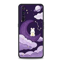 Cute Colorful Rabbit Phone Case For Realme 12 11 10 9 8 5G 7 6 GT5 GT3 GT2 Pro C21 C11 C25 C35 For Realme GT Neo 2 3 3T 5 Cover For Realme 6